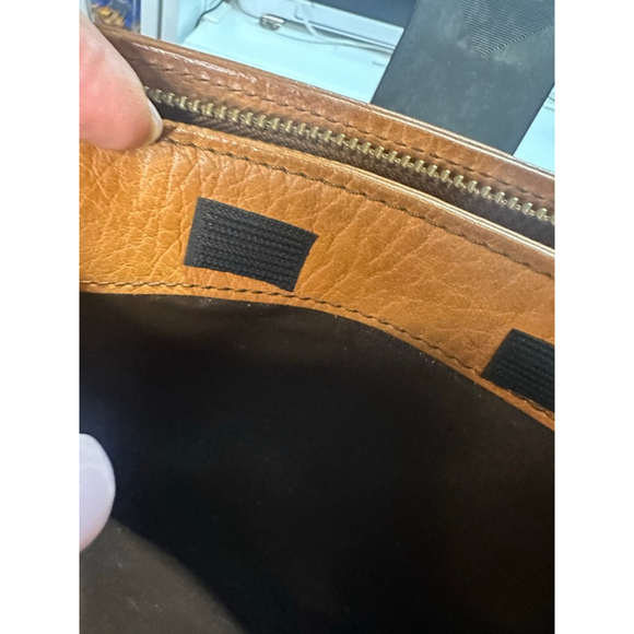 Unisex Burberrys Brown Leather Clutch/Pouch One Size - Picture 4 of 10